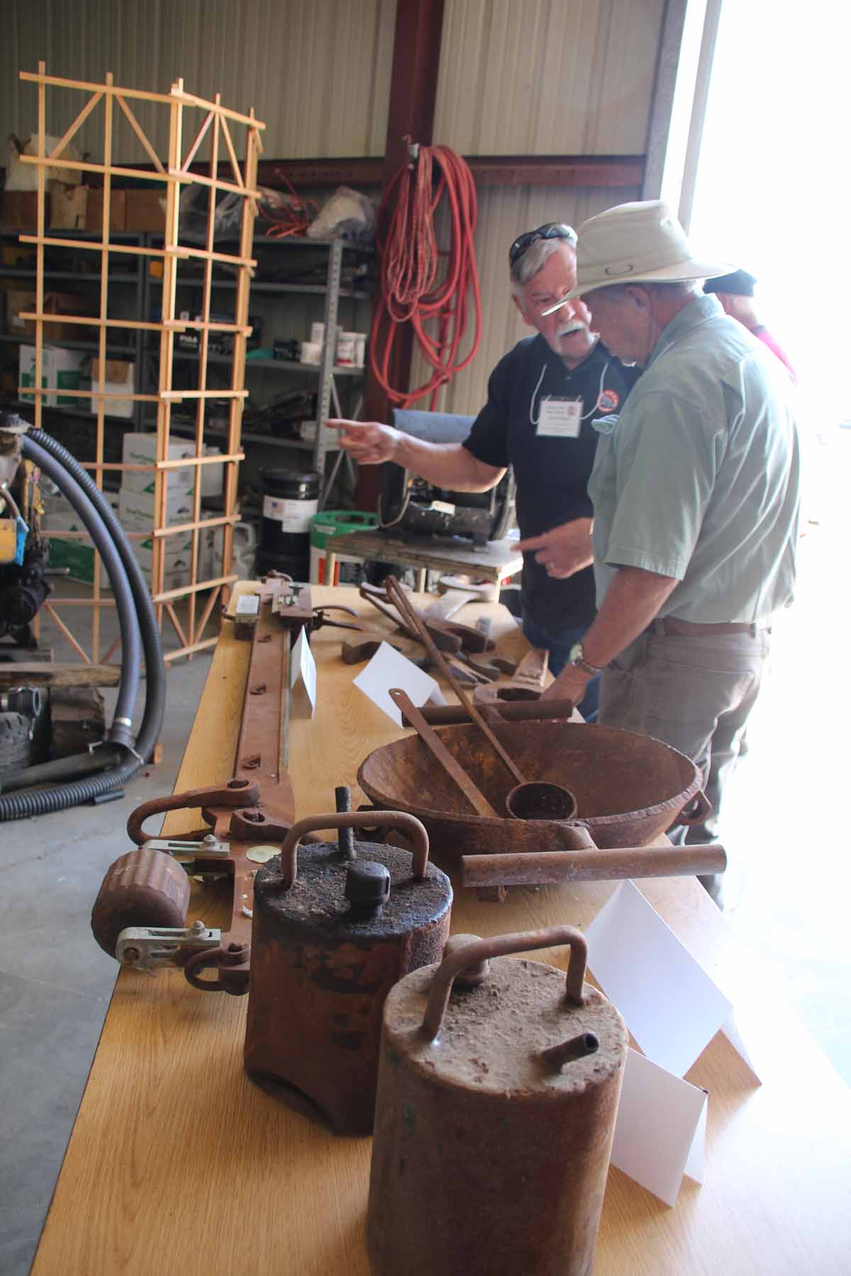 artifacts on display